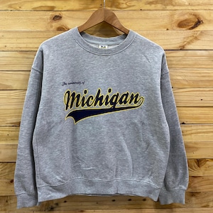 Vintage y2k MICHIGAN UNIVERSITY crewneck sweatshirt size M