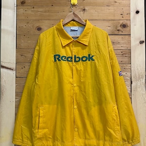 Vintage REEBOK patch spellout coach jacket size XL