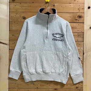 Vintage MARTHA’S VINEYARD half zipped sweatshirt size S fits M