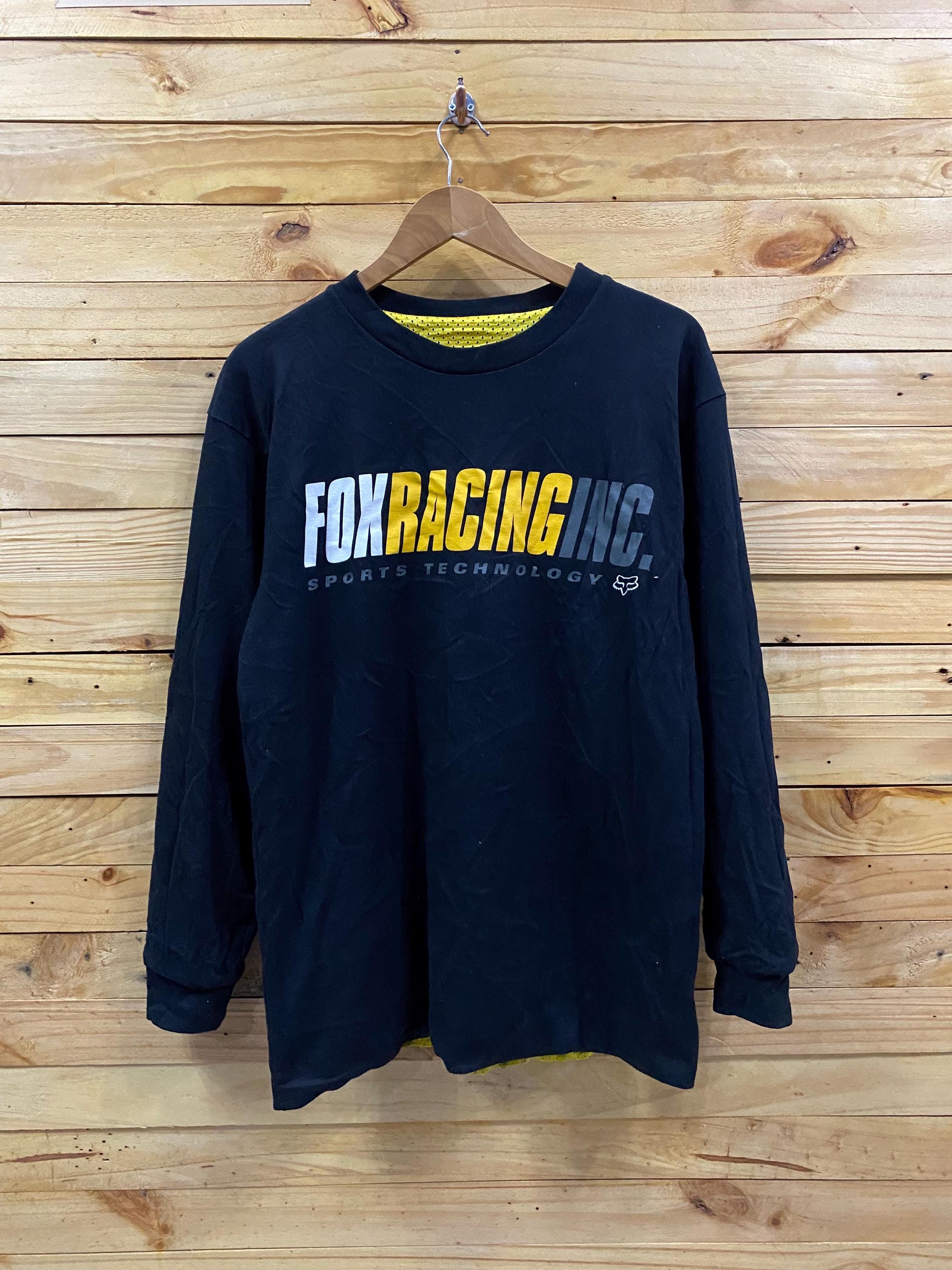 レア　90s 00s リバーシブル　Fox Racing メッシュ長袖Tシャツ Vintage FOX RACING Reversible Mesh Long Sleeve Tee Size M - Etsy