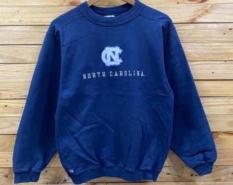 vintage North Carolina University gros logo ras du cou sweat-shirt taille S