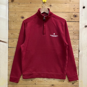 Vintage INDIANA UNIVERSITY foundation half zipped sweatshirt size S fits M