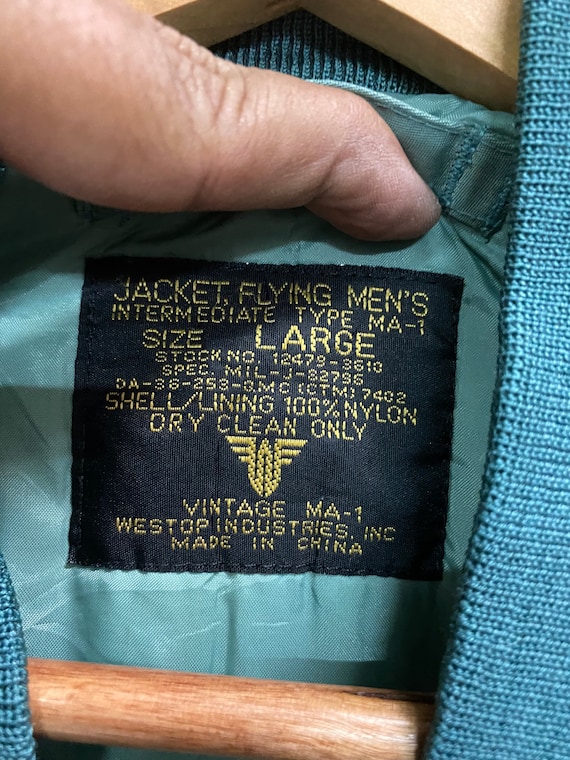 Vintage Usaf Westop Industries Inc. MA-1 Flight Bomber Jacket Size