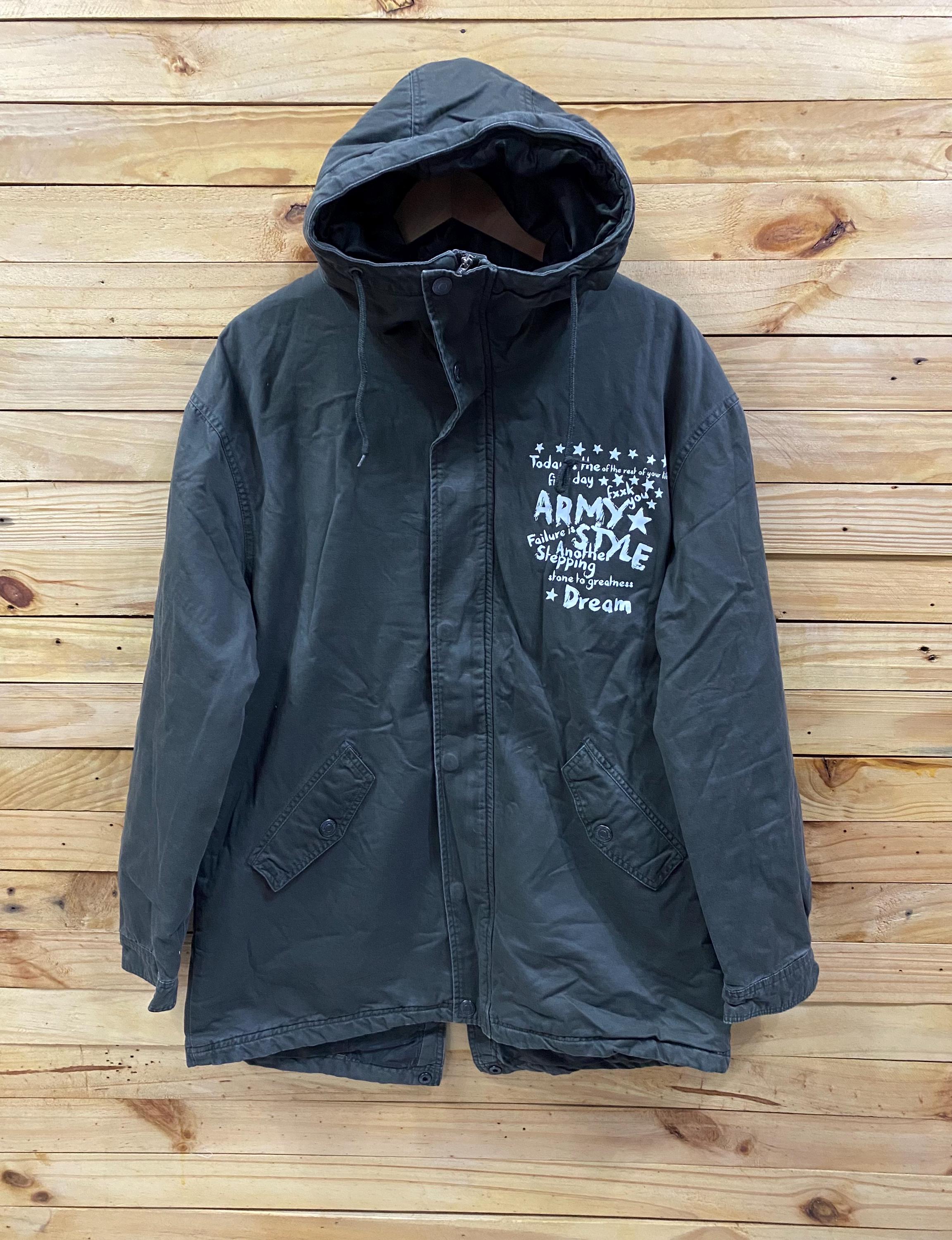 Vintage Japanese Brand Growth by Grail Tail Fish Parka Jacket Size