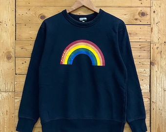 Vintage PAUL SMITH jeans rainbow printed crewneck sweatshirt size M