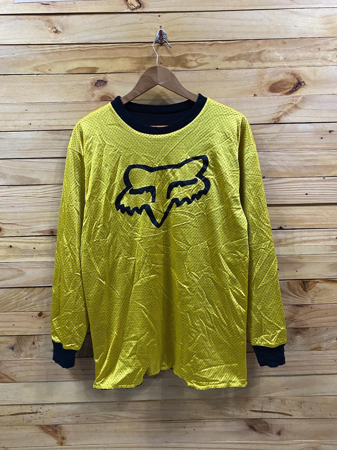 レア　90s 00s リバーシブル　Fox Racing メッシュ長袖Tシャツ Vintage FOX RACING Reversible Mesh Long Sleeve Tee Size M - Etsy