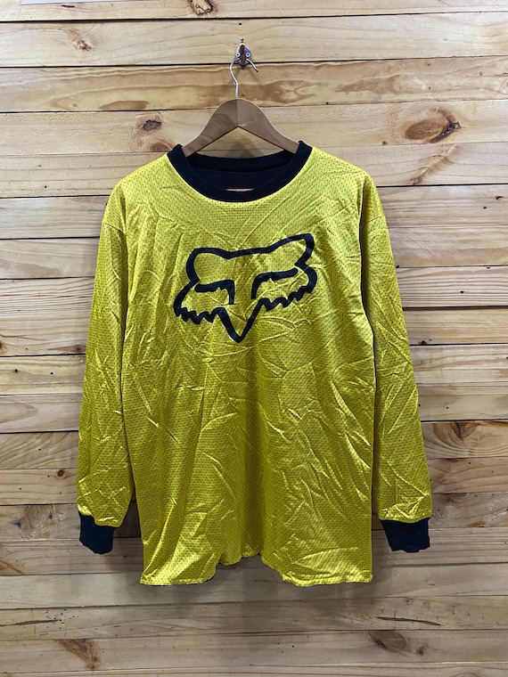 レア　90s 00s リバーシブル　Fox Racing メッシュ長袖Tシャツ Vintage FOX RACING Reversible Mesh Long Sleeve Tee Size M - Etsy