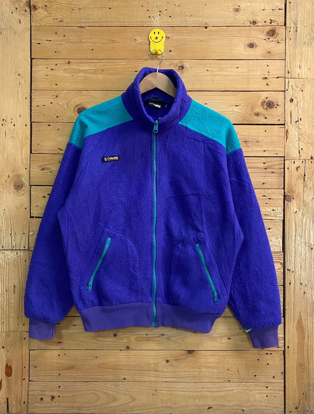 Vintage COLUMBIA Sportswear Fleece Zipped Jacket Size M Fits L