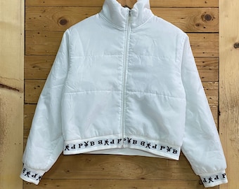 Vintage PLAYBOY women’s cropped zipped jacket size L fits M