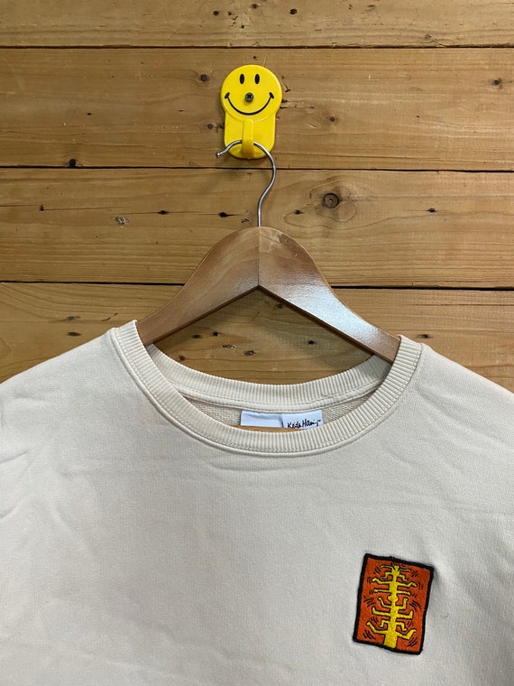 ZARA X KEITH Haring Embroidery Logo Crewneck Sweatshirt Size L