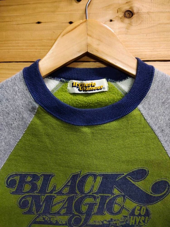 Vintage HYSTERIC GLAMOUR black magic raglan sweatshir… - Gem