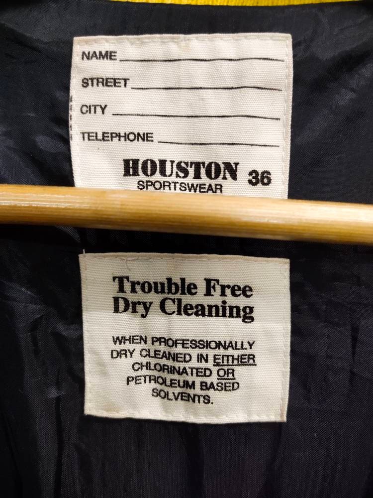 Vintage HOUSTON SPORTSWEAR Baseball Stadium Varsity Jacket Etsy