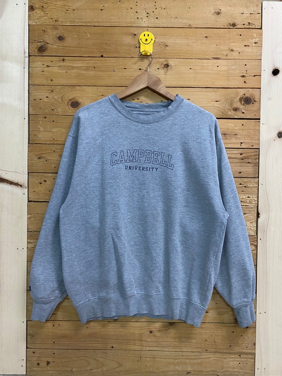 Vintage Jansport CAMPBELL UNIVERSITY Spellout Crewneck Sweatshirt Size M Etsy