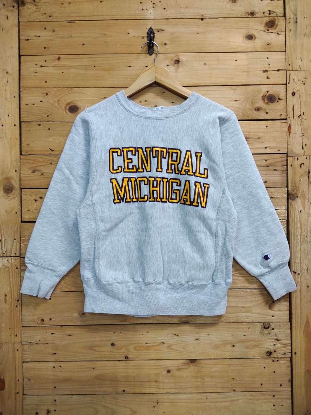 Vintage 80s Champion Reverse Weave CENTRAL MICHIGAN