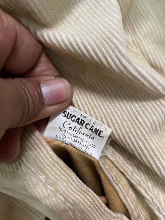 Vintage SUGAR CANE by Toyo Enterprise Snap Button Corduroy Jacket