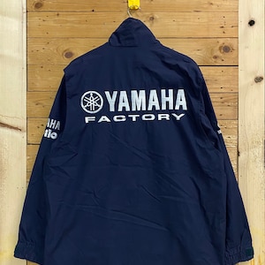 Vintage YAMAHA embroidery zipped jacket size 3L fits XL