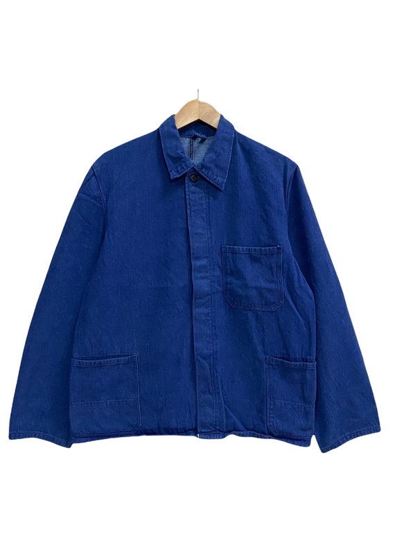 独特な 70s 60s Vintage FORGLOS M Fits Size Jacket Workwear French ジャケット・アウター