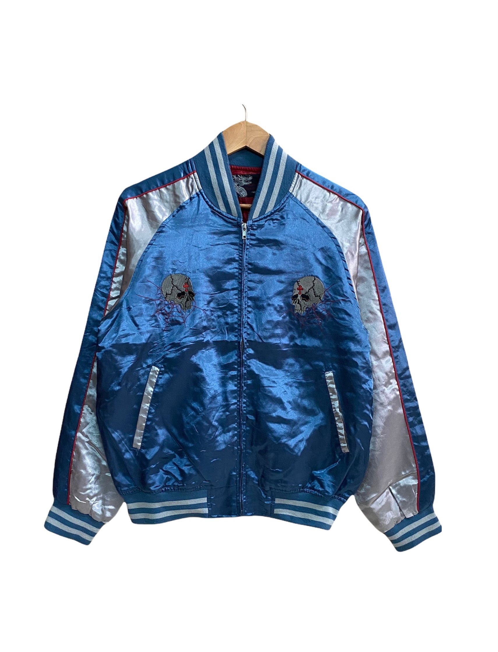 JAPANESE EMBROIDERED JACKETS 1&2,スカジャン Vintage Tigers Souvenir Jacket Vintage 90s Sukajan Tokyo