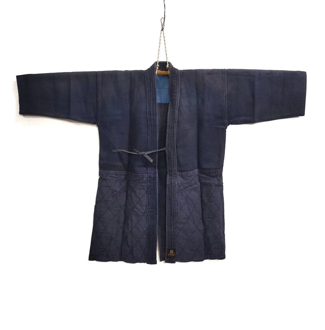 Vintage Japanese Hanten Warm Wear Indigo Ken-do Noragi Jacket - Etsy
