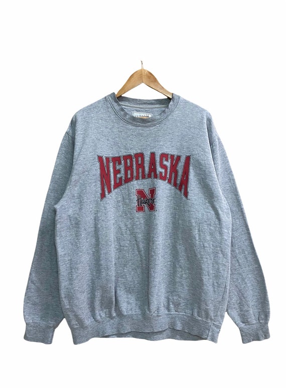 Vintage NEBRASKA HUSKERS Block Letter Crewneck Sweatshirt
