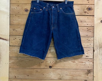 Vintage LEVI'S 551 Zxx Cut off Selvedge Jeans Size 28 - Etsy