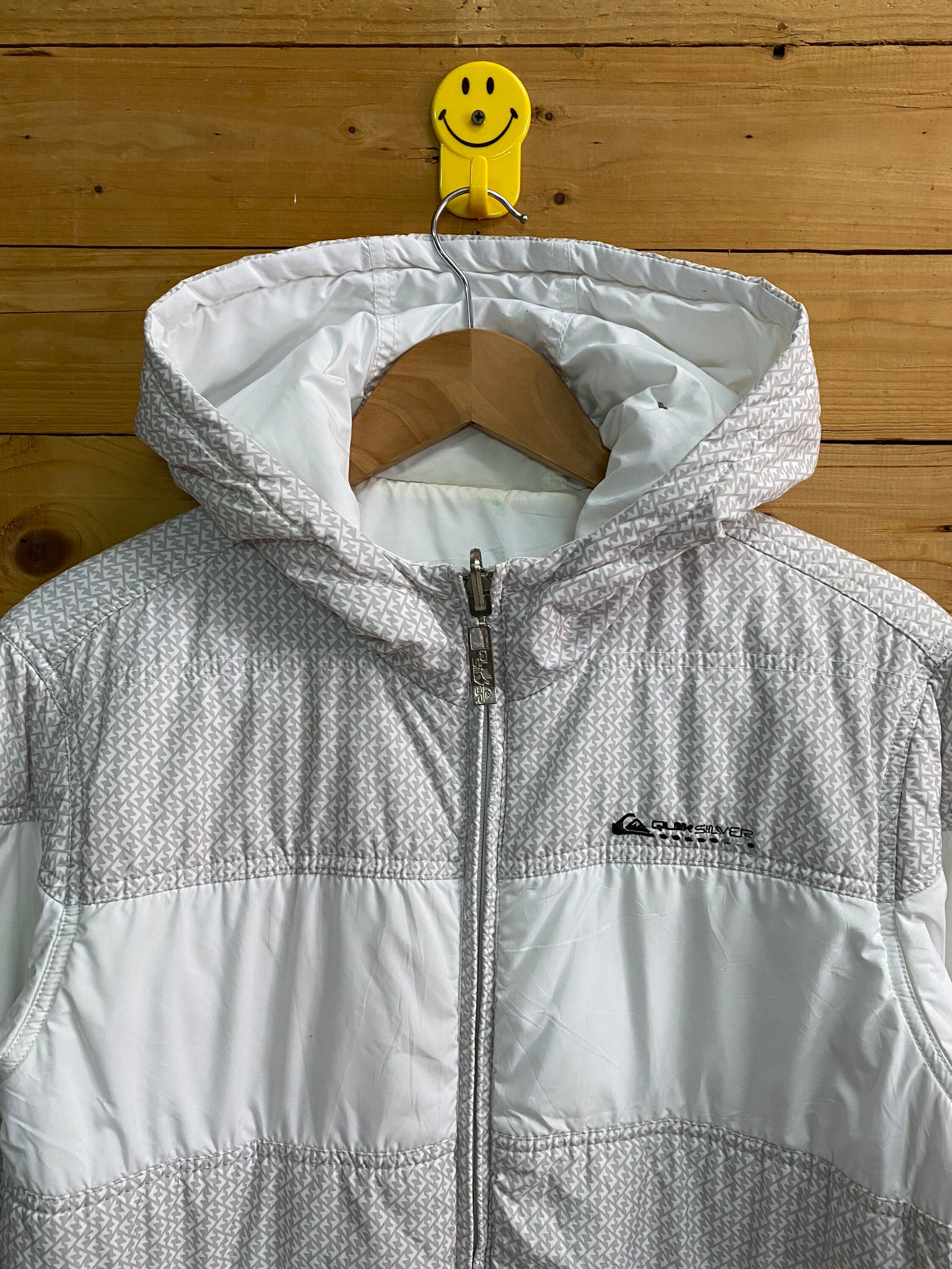 Vintage QUIKSILVER Reversible Puffer Jacket Size M - Etsy