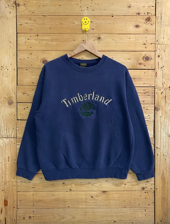 Vintage TIMBERLAND embroidery spellout crewneck s… - image 1