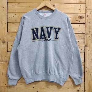 Sudadera vintage NAVY DAD crewneck talla L se ajusta a M