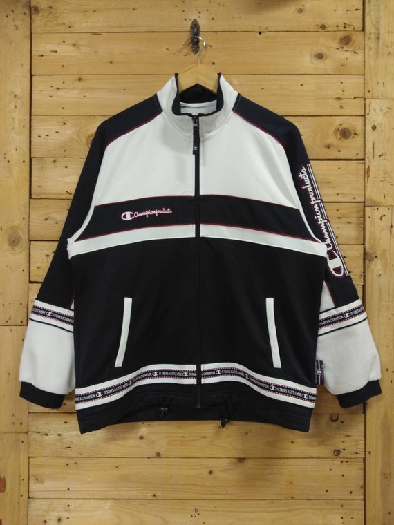 champion big logo track jacket