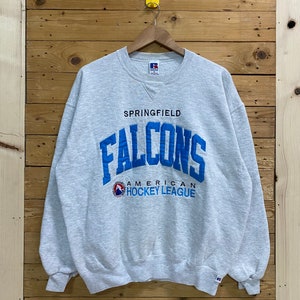 Vintage Springfield FALCONS american hockey  league embroidery logo crewneck sweatshirt size XL fits L