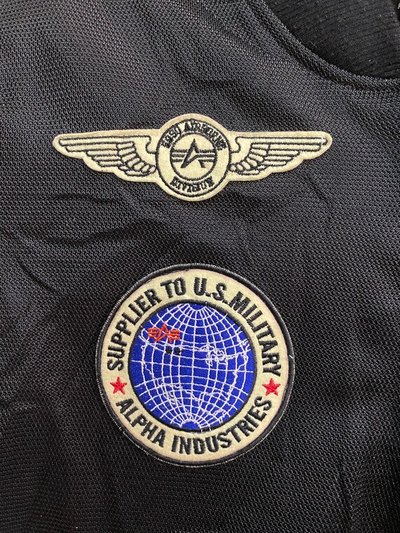 Vintage usaf ALPHA INDUSTRIES flight jacket size … - image 7