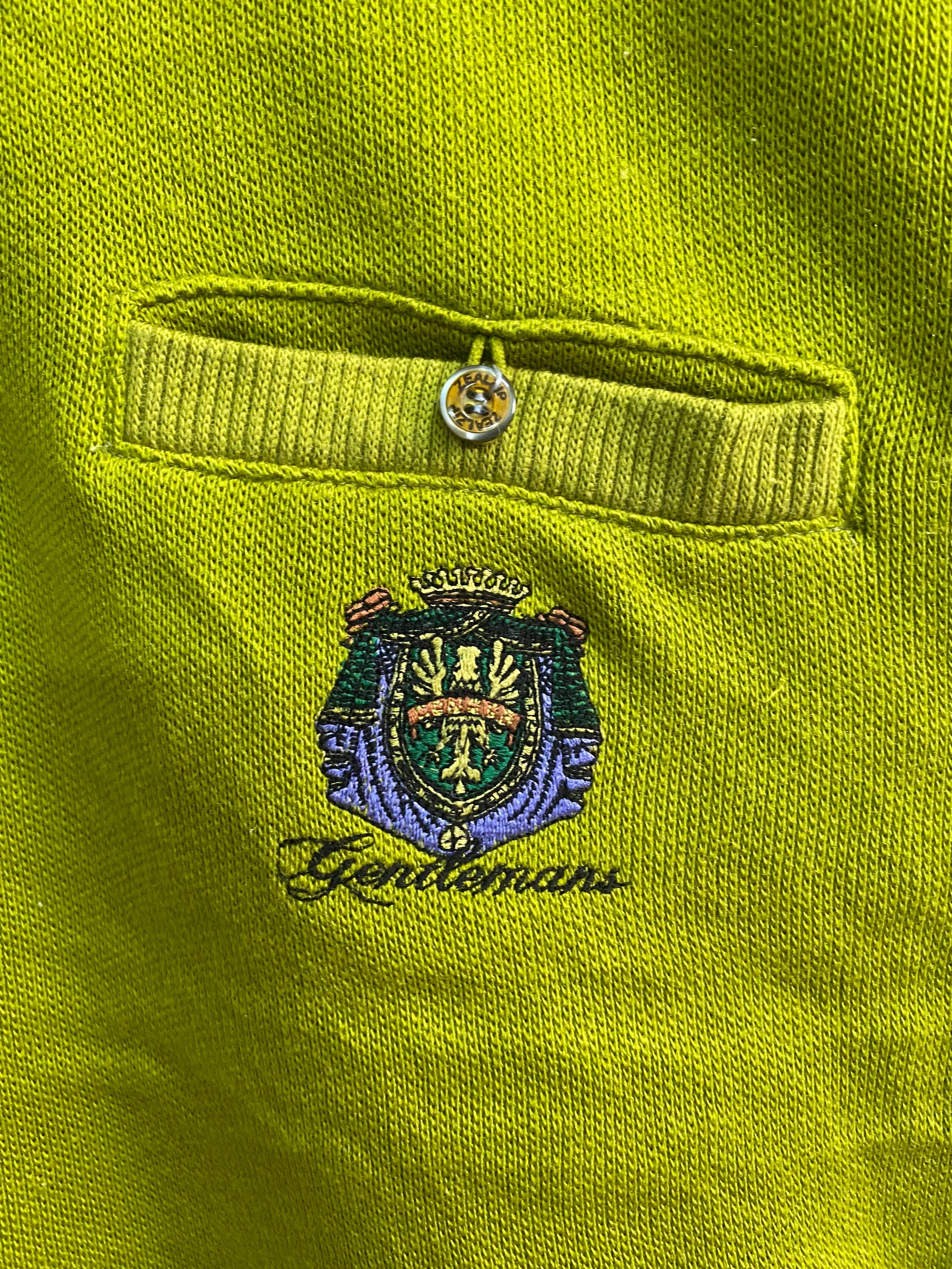 Vintage ZEALZIP Embroidery Logo Collared Sweatshirt Size LL