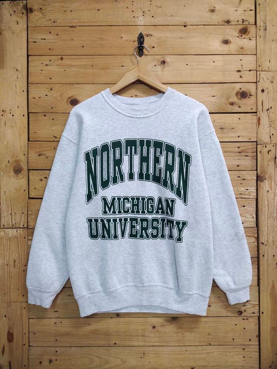 Vintage Northern MICHIGAN UNIVERSITY Big Spellout Crewneck - Etsy