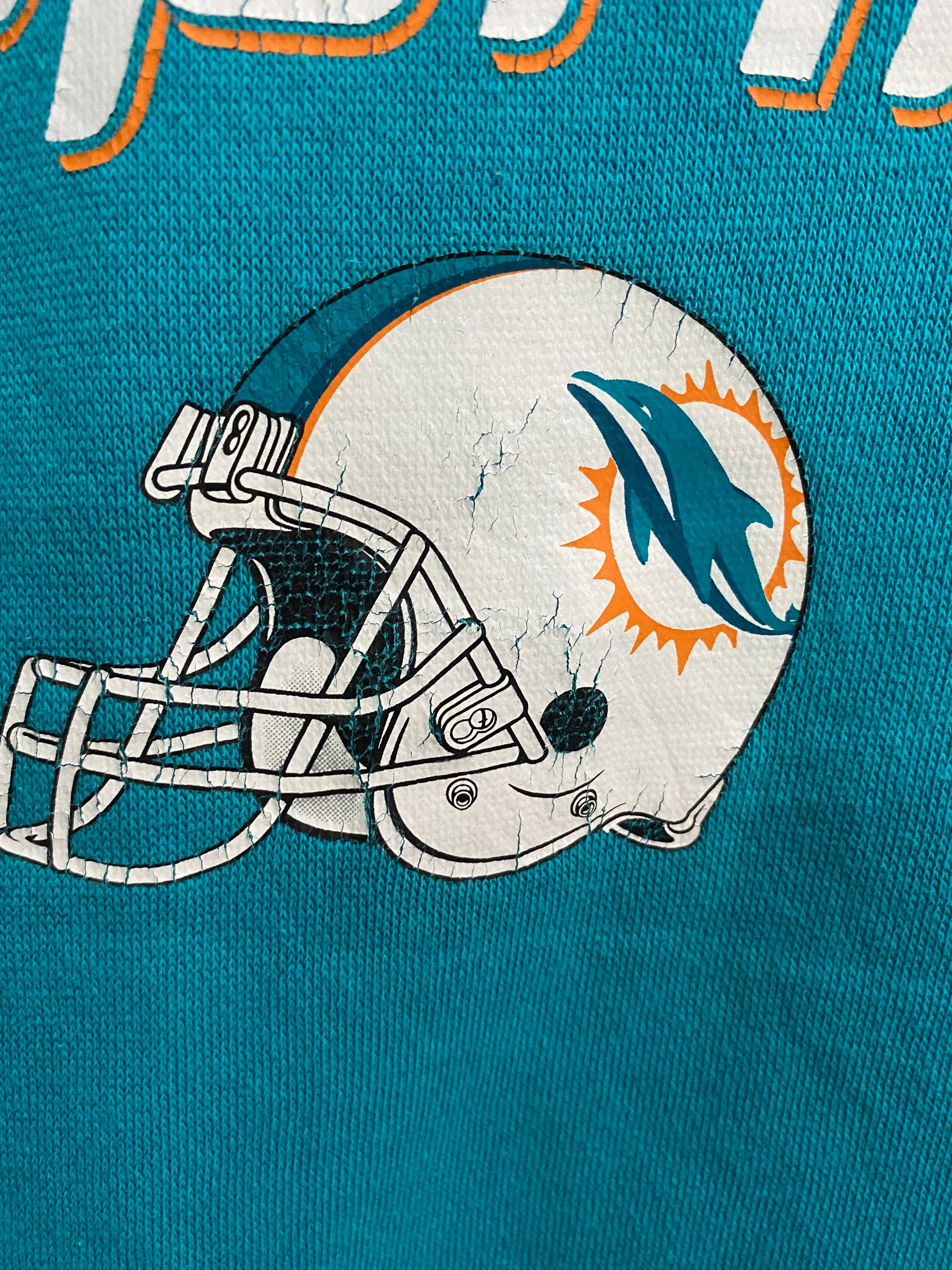 Bandeau NFL Miami Dolphins – Noir, Brodé, Unisexe, Sous Licence Officielle