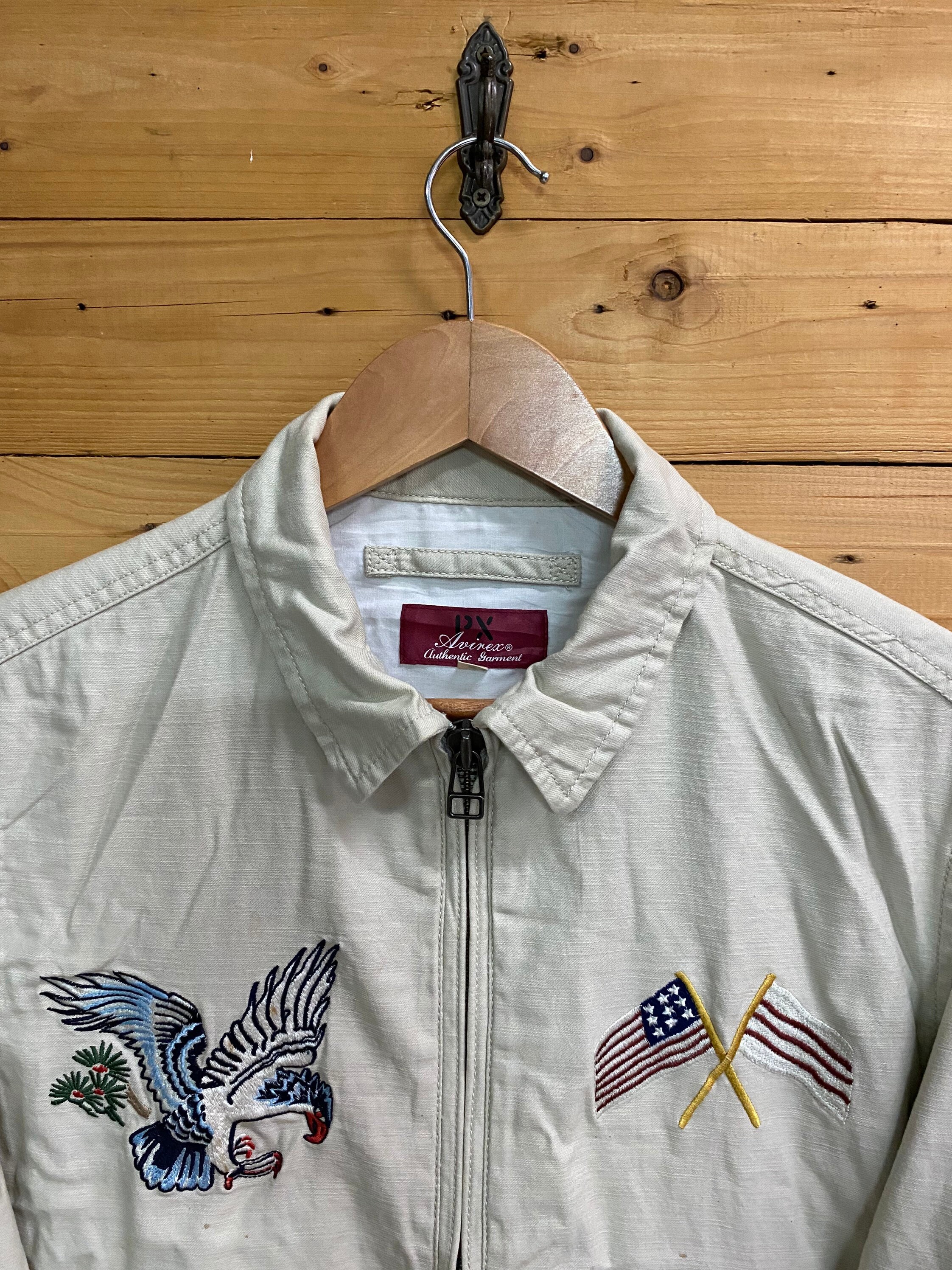 Vintage PX AVIREX Sukajan Jacket Embroidery Dragons & Eagles Size