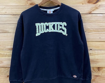 Sudadera vintage de cuello redondo con estampado de DICKIES, talla L, talla M