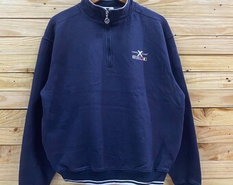 Vintage 90s Nautica Tops Sweatshirt Big Embroidery Logo