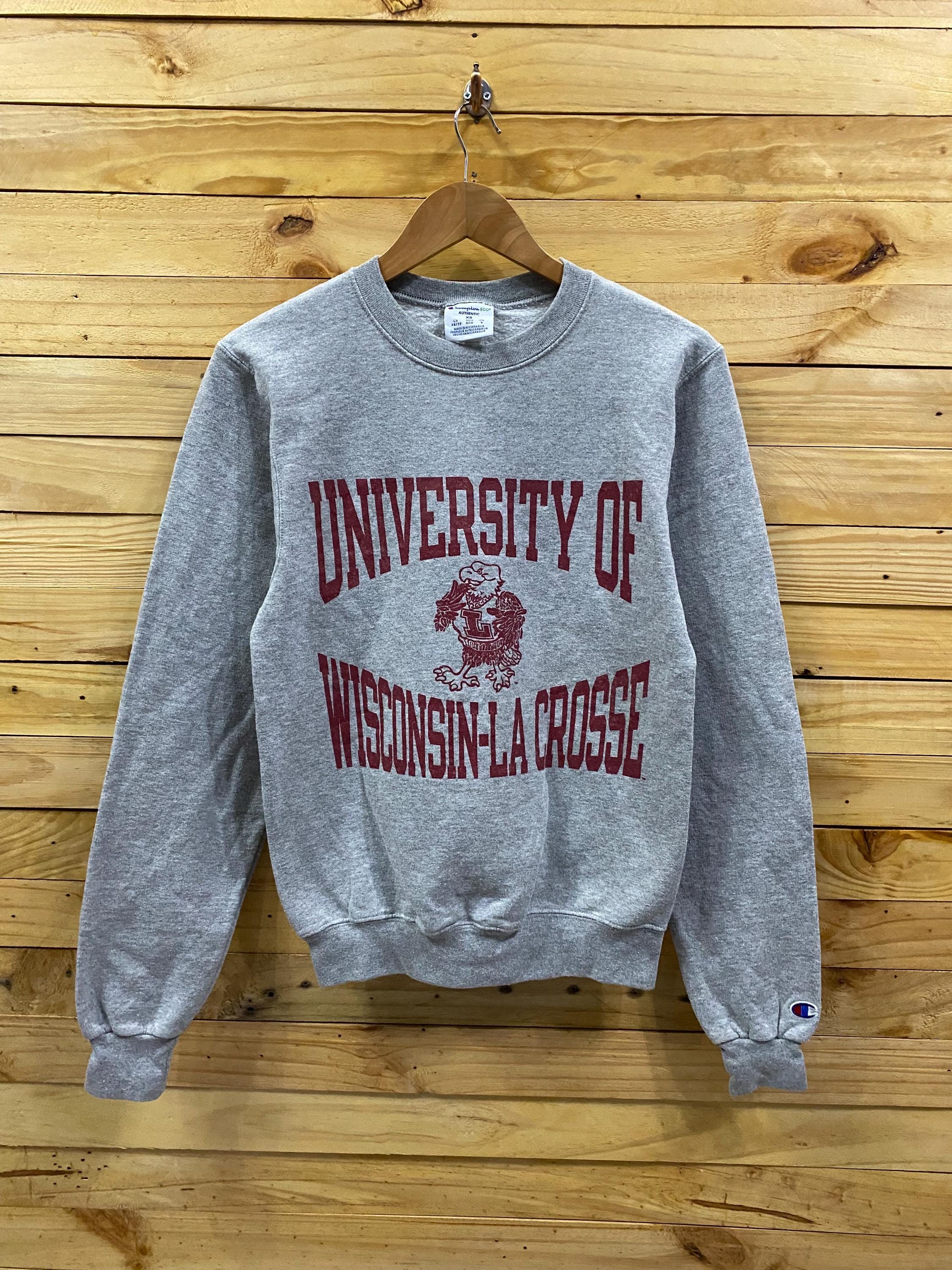 Vintage University of WISCONSIN LA-CROSS Big Logo Crewneck