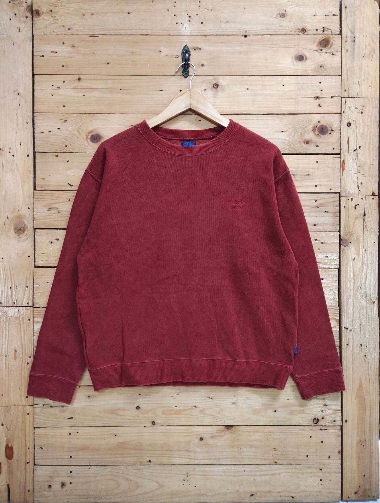 Vintage KENZO JEANS Embroidery Letter Crewneck Sweatshirt Size - Etsy