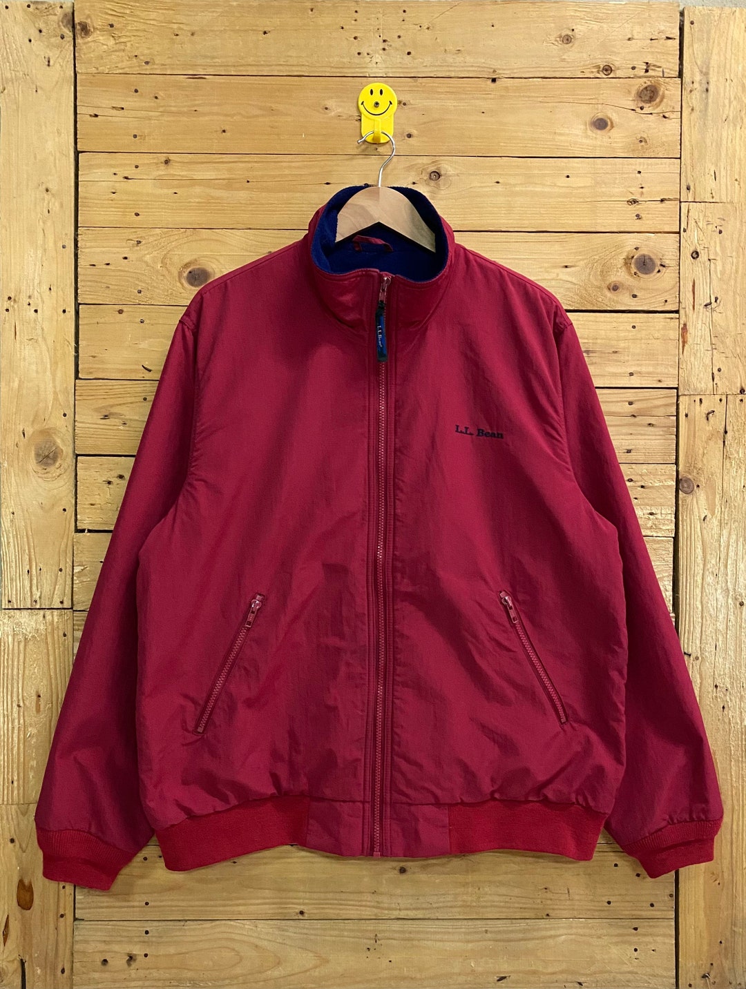 Vintage L.L Bean Warmup Jacket Size L Etsy