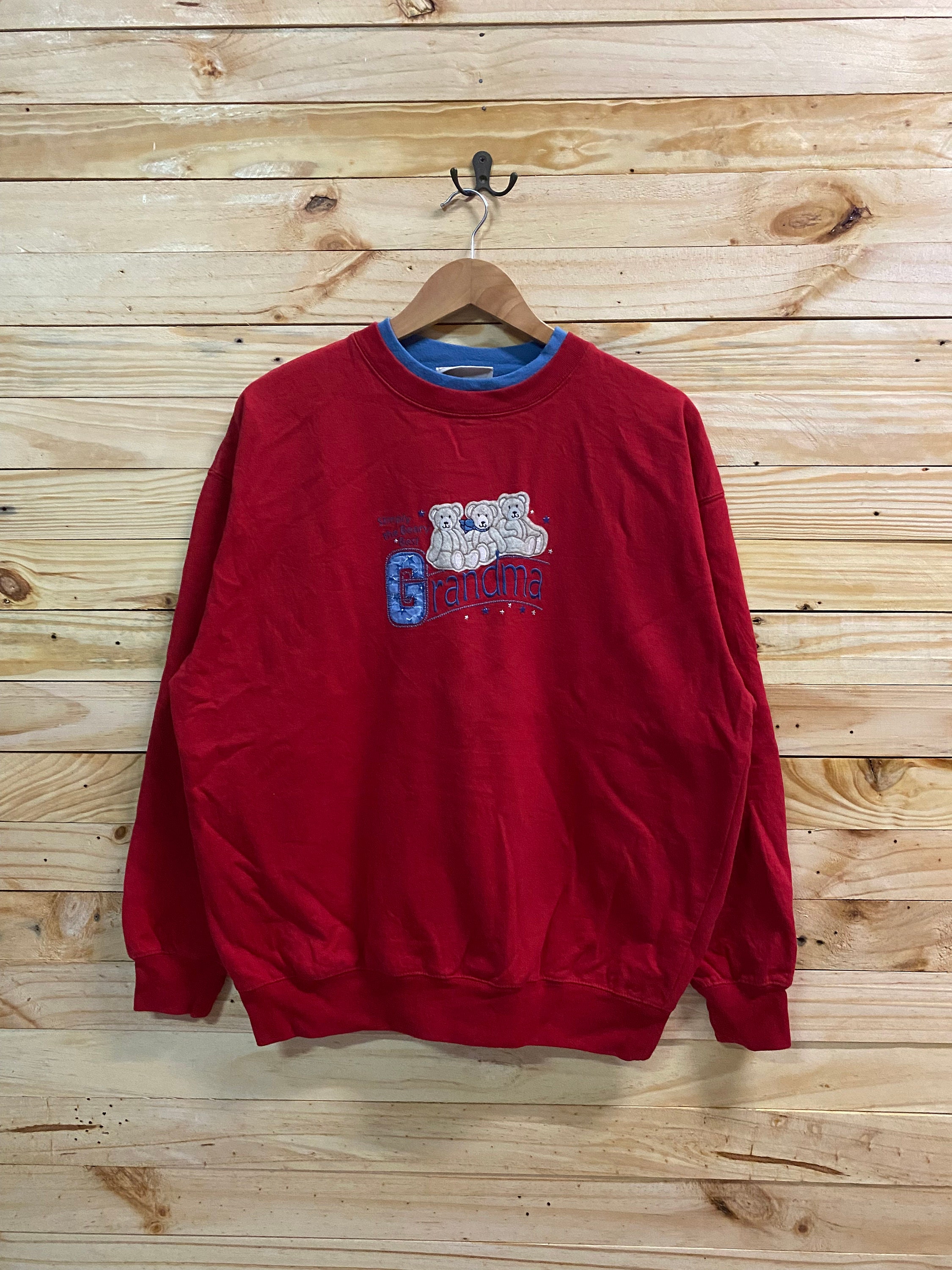 Personalized Grandma Sweatshirt Est Year With Grandkids Names on Sleeve