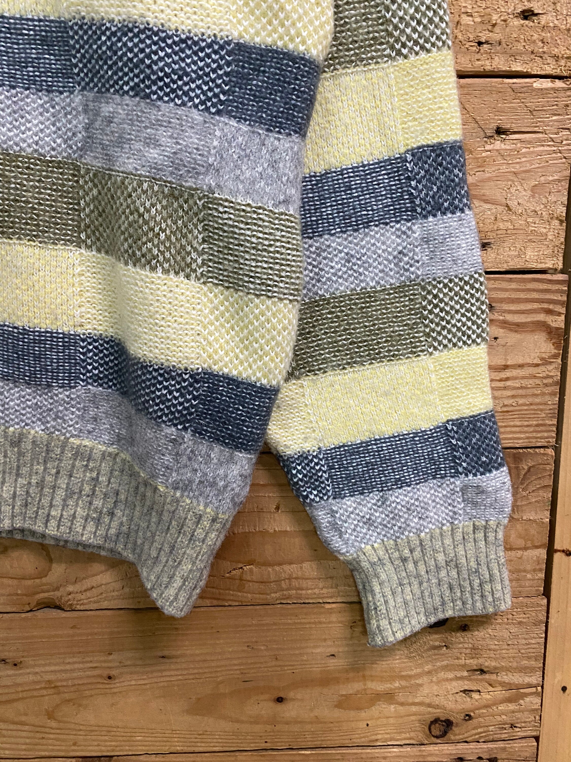 Vintage CROCODILE Stripes Knitwear Sweater Size S - Etsy