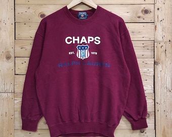 Vintage CHAPS ralph LAUREN big logo crewneck sweatshirt size M