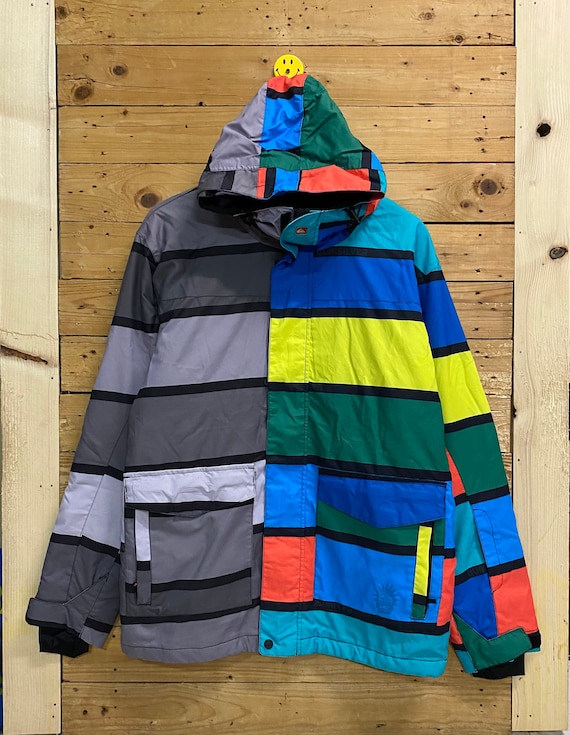 Vintage QUIKSILVER Multicolor Colorblock Skiing Jacket Size Vintage QUIKSILVER Multicolor Colorblock Skiing Jacket Size