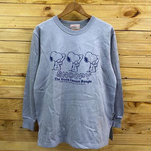 Vintage peanuts SNOOPY character crewneck sweatshirt size L fits M