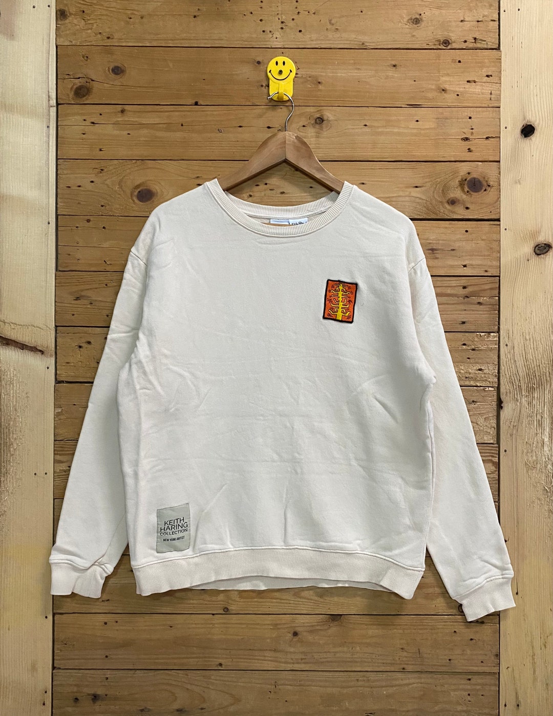 Crewneck Sweater Zara Safety Pin Sweater ZARA X KEITH Haring