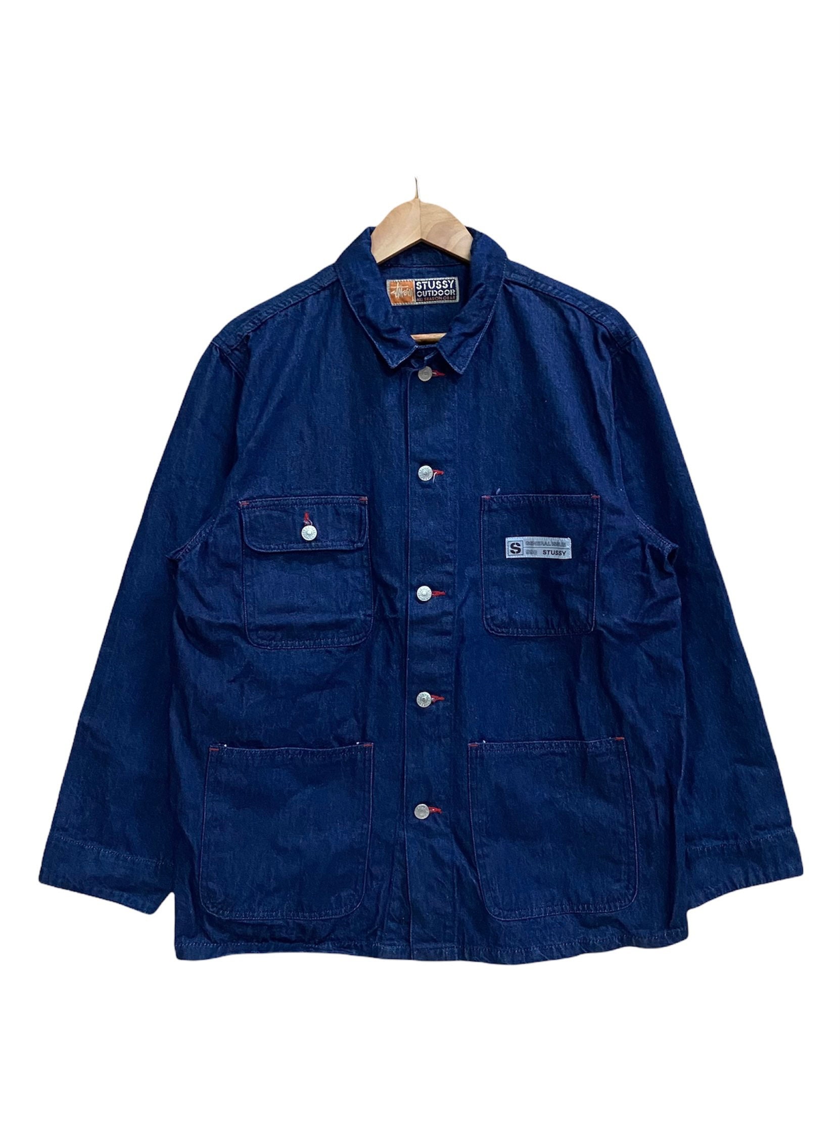 90s old stussy denim jacket coveralls帰宅後追加いたします