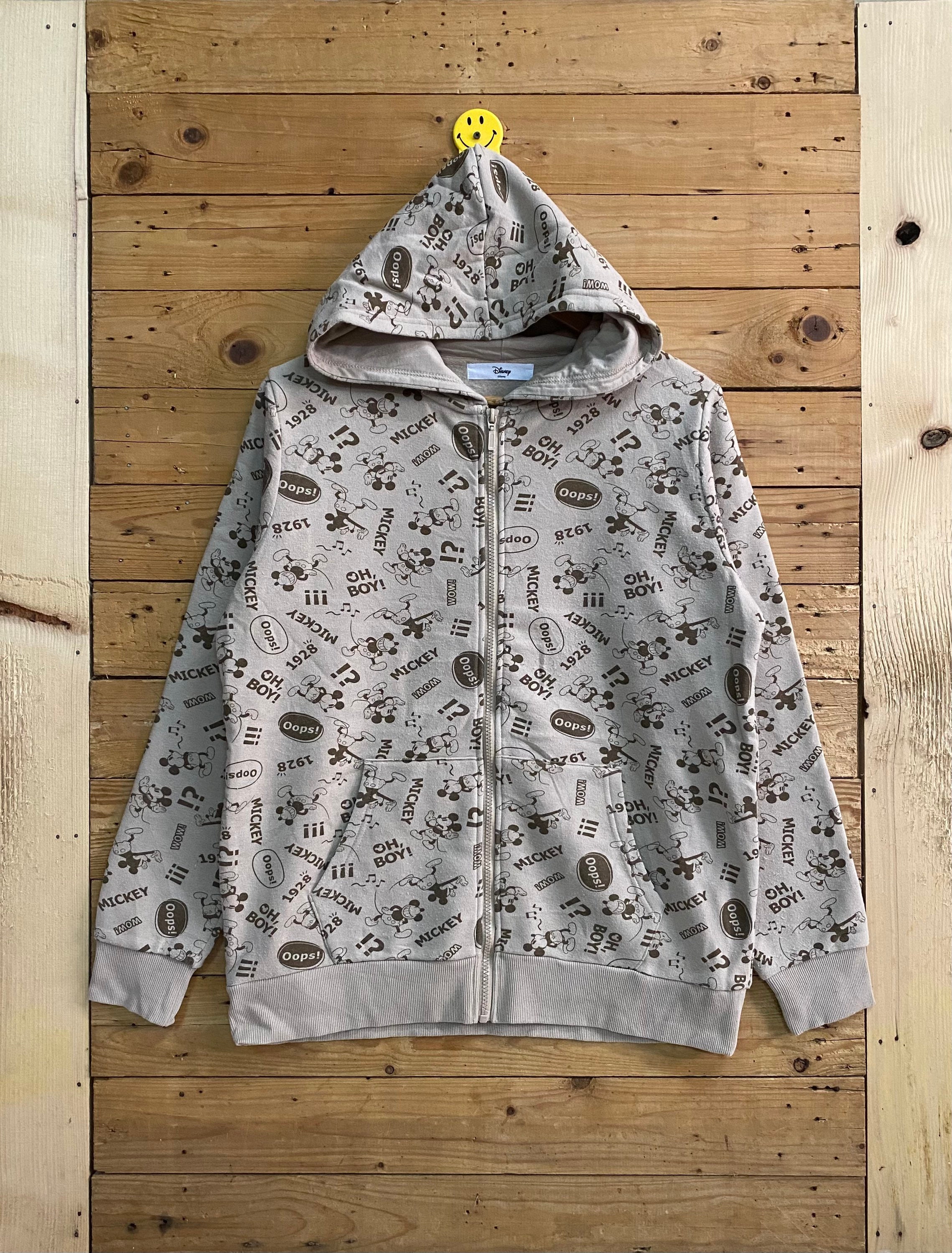 Y2k Disney Overprint Zipped Hoodie Sweatshirt Size LL Fits M - Etsy