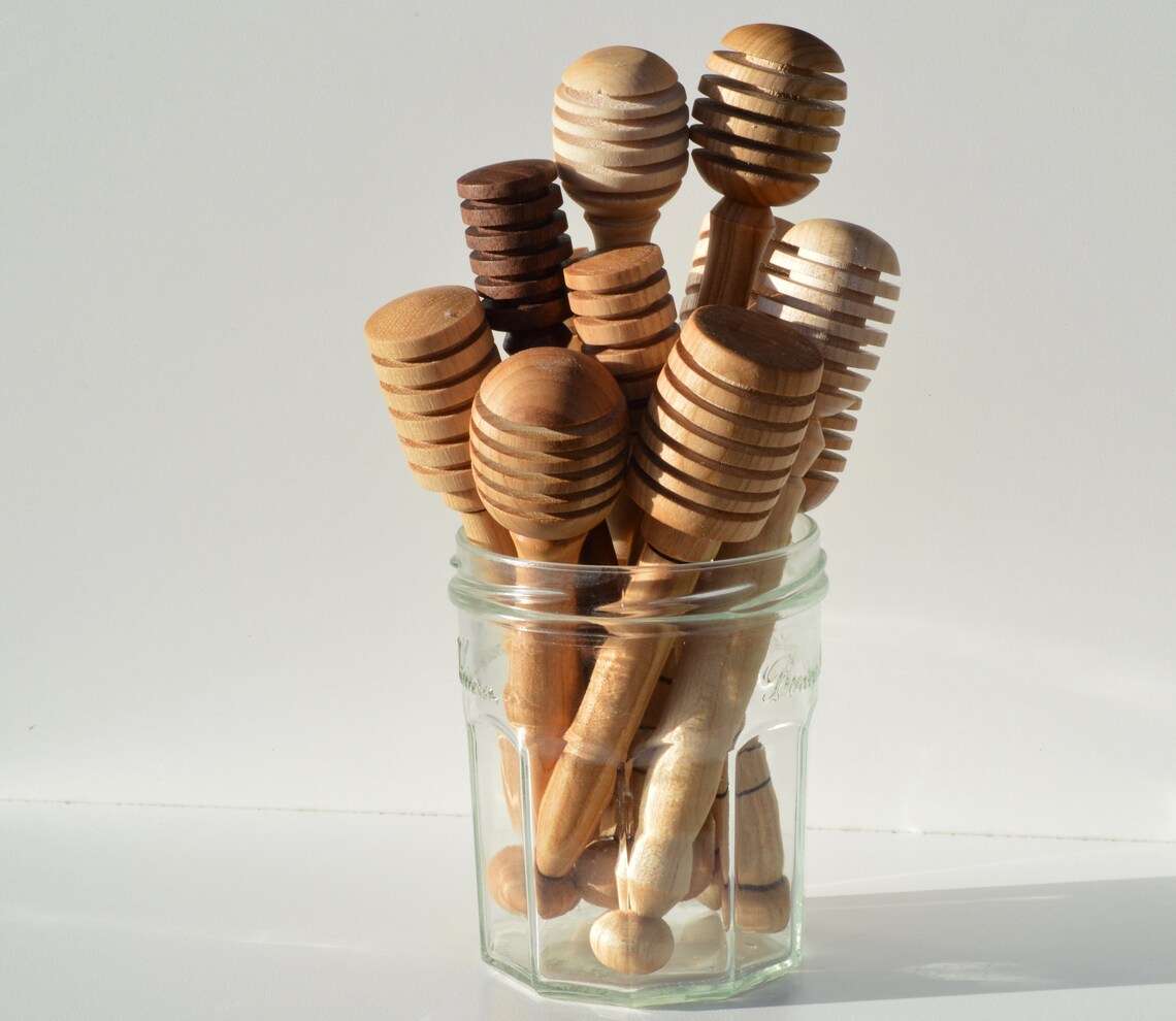 Hand Turned Honey Dipper / Honey Wand Etsy