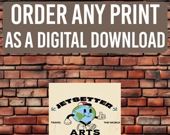 Print At Home Digital Download Holiday Destination Travel Poster Printable, Choose Any One Of Our Prints